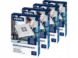 VÖGEL sintetiniai dulkių siurblių maišeliai P15 Micro FC8334, 16 vnt.