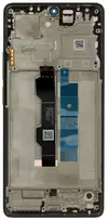 LCD ekranas + jutiklinis modulis + priekinis dangtelis, skirtas „Xiaomi Redmi Note 13 Pro 4G“, juodas (techninio aptarnavimo paketas)