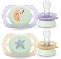 „Philips Avent“ – „Ultra Start“, 0–2 mėn., naktinis, šviesiai rožinis / šviesiai geltonas