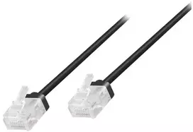 LogiLink CQ3073U, 5 m, Cat6a, U/UTP (UTP), RJ-45, RJ-45, Juoda