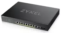 Šakotuvas Zyxel XS1935-12HP, 8-port 90W Multi-Gigabit Smart Managed PoE++ 400Watt 802.3bt Switch, 2x 10GbE, 2 SFP+ Uplink, hybrid