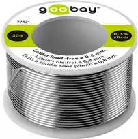 Goobay Lituoto lydmetalis, ø 0,8 mm, 20 g