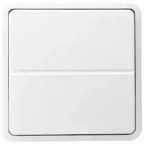 Solar Plus Belaidis 2 mygtukų jungiklis, veikiantis su ABB-free@home, tinka Fuga sistemai ir paverčia jūsų esamą instaliaciją išmaniuoju namu.