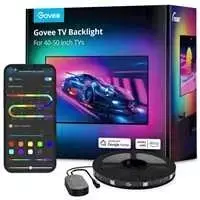 „Govee“ televizorius su 40–50 colių išmaniuoju LED foniniu apšvietimu, RGBIC