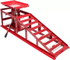 Wiltec automobilinė užvažiavimo rampa su hidrauliniu keltuvu, 2000 kg, 30267