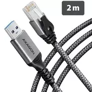 AXAGON ADE-AM20 USB-A 3.2 Gen 1 – „Gigabit Ethernet“ adapteris su integruotu CAT6 RJ-45 tinklo kabeliu (2 m), Asix AX88179B