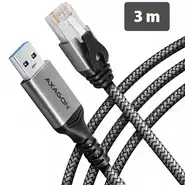 AXAGON ADE-AM30 USB-A 5Gbps – Gigabit Ethernet adapteris su integruotu CAT6 RJ-45 tinklo kabeliu (3 m), Asix AX88179B