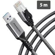 AXAGON ADE-AM50 USB-A 5Gbps – Gigabit Ethernet adapteris su integruotu CAT6 RJ-45 tinklo kabeliu (5 m), Asix AX88179B