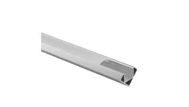 Ecolight Profilis R02 kampinis anoduotas + matinis gaubtas 2 m (EC20623)