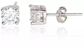 Diamond Sky Jewelry Sidabriniai auskarai-vinukai su cirkoniais „Junona XXX“