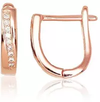 Diamond Sky Jewelry Sidabriniai auskarai su cirkoniais „Crystal Motif“