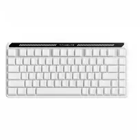Klaviatūra FGG TITAN 75 TURBO HE RGB Baltas, Unionwell Float Glow HE Switches, US