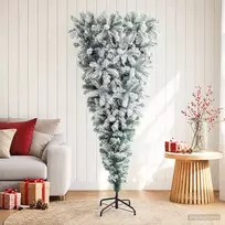 Apversta dirbtinė Kalėdų eglutė 180 cm PVC ir Plienas
