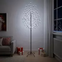 LED Kalėdų medis Juoda 210 cm Plienas 180 LED
