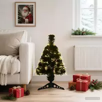 Šviesolaidinė kalėdinė eglutė 64 cm 12 LED Šilta balta PVC