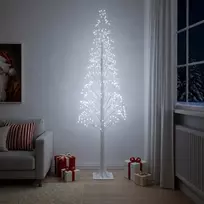 Žvaigždinė Kalėdų eglutė Balta 25 x 25 x 210 cm Plastmasė