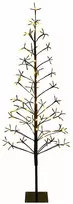 LED girliandų Kalėdų eglutė Juoda 150 cm Plienas 164 LED