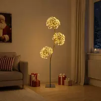 S formos LED kalėdinė eglutė Juoda 18 x 18 x 150 cm Plienas