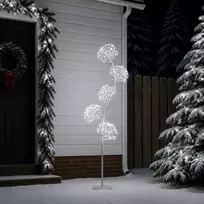 S formos LED kalėdinė eglutė Balta 20 x 20 x 175 cm Plienas