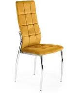 K416 kėdė, garstyčių spalvos aksomas