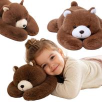 WOOPIE sveriamas pliušinis žaislas meškiukas Teddy Bruno antistresinis sensorinis sunkus meškinas, minkštas žaislas 65cm 1500g