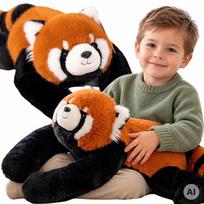 WOOPIE Sunkus sensorinis pliušinis meškiukas Raudonoji panda 1,5 kg