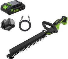 GYVATVORIŲ GENĖTUVAS 24V 61cm BL 28mm HT6102A2 (2.0Ah USB-C + 30W kroviklis)