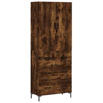 vidaXL Komoda, dūminio ąžuolo spalvos, 69,5x34x180cm, apdirbta mediena