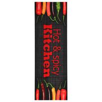 vidaXL Virtuvės kilimėlis, 60x180cm, plaunamas, su užrašu Hot & Spicy