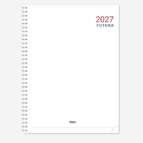 Papildas - kalendorius FUTURA SPIREX WEEK 2027 m., A4