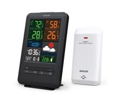 Sencor - Orų stotis su spalvotu LCD ekranu 5V/1xCR2032 + 2xAA