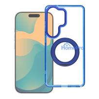 Case for Samsung A36 Frame Circle Stand compatible with MagSafe navy blue
