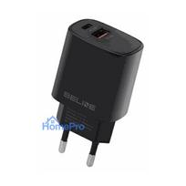 Beline Charger 30W USB-C + USB-A black