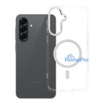 Case for Samsung A56 Frame Clear Hybrid Mag Cover compatible with MagSafe transparent