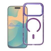 Case for Samsung A56 Frame Clear Hybrid Mag Cover compatible with MagSafe purple
