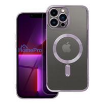 Case for iPhone 13 PRO MAX Electro Mag Cover compatible with MagSafe purple