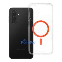 Case for Samsung A17 / A18 Drop Glue Colorful Ring Mag Cover compatible with MagSafe orange