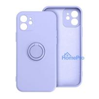 Case for iPhone 16 PRO MAX Silicone Ring purple