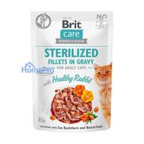 BRIT CARE Fillets in Gravy Sterilized Healthy Rabbit 85g