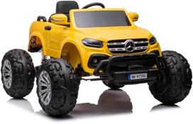 Lean Cars Vienvietis vaikiškas elektromobilis Mercedes DK-MT950 4x4, geltonas