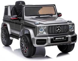 Vienvietis vaikiškas elektromobilis Lean Cars Mercedes G63 AMG, sidabrinis