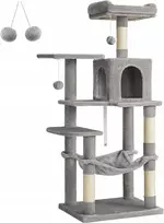 Feandrea kačių draskyklė su 2 platformomis, hamaku ir guoliu, 137,7 cm, PCT161W01