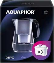 AQUAPHOR vandens filtravimo ąsotis, 4,2 l talpa, Tritan medžiaga, su 3 MAXFOR+ filtrais, Onyx