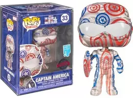 Funko POP! figūrėlė Marvel Captain America Art Series su dėklu