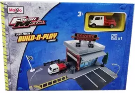 Maisto Build N Play garažo rinkinys Body Shop su automobiliu