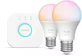 Rinkinys Philips HUE E WCA 806 A60 E27 | 8 W | 16 milijonų spalvų (2vnt. + šakotuvas)