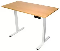 Spacetronik Elektrinis rašomasis stalas su aukščio reguliavimu, 120 × 60 cm, baltomis kojomis