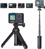 K&F Concept 33,5 cm aliuminio mini trikojis–selfie laikiklis sportinėms kameroms (juodas)
