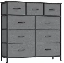 SONGMICS komoda BELLAH su 9 stalčiais, 95.2 x 98.8 x 30 cm, LGS324G101