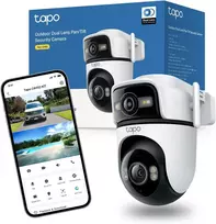 Tapo lauko apsaugos kamera Wi-Fi 2K spalvotas naktinis matymas, IP66, dvipusis garsas, Tapo C545D